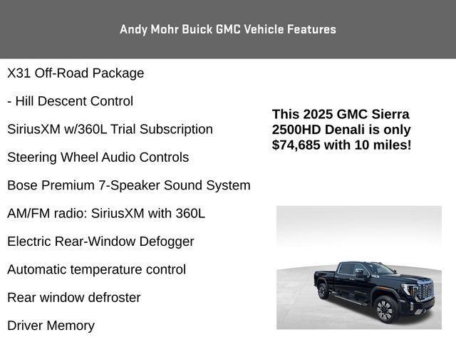 new 2025 GMC Sierra 2500 car, priced at $74,685
