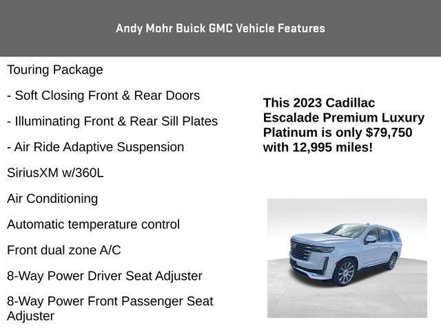 used 2023 Cadillac Escalade car, priced at $79,750