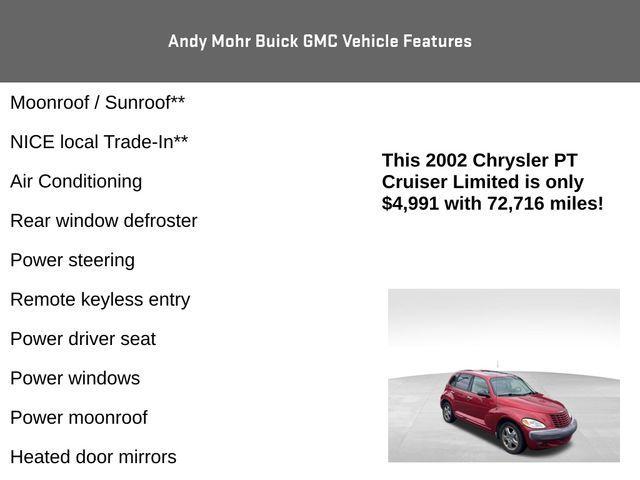 used 2002 Chrysler PT Cruiser car, priced at $4,991