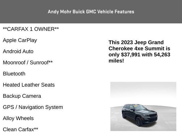 used 2023 Jeep Grand Cherokee 4xe car, priced at $37,991