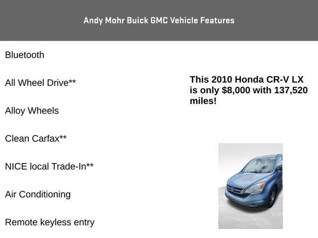 used 2010 Honda CR-V car, priced at $7,200