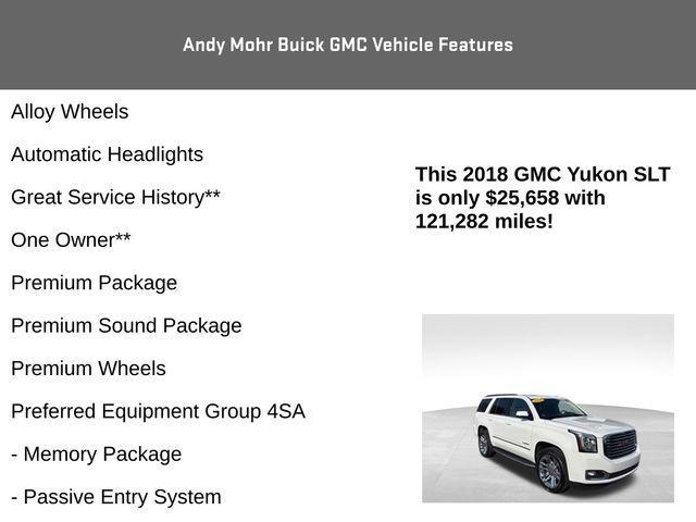 used 2018 GMC Yukon car, priced at $25,658