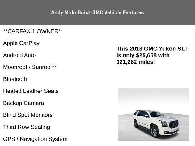 used 2018 GMC Yukon car, priced at $25,658