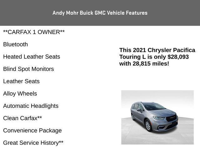 used 2021 Chrysler Pacifica car, priced at $28,093
