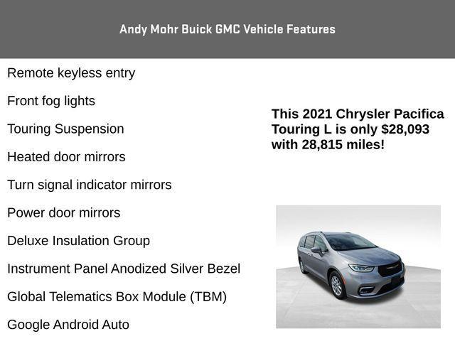 used 2021 Chrysler Pacifica car, priced at $28,093