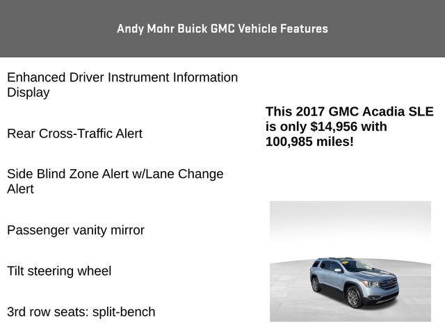 used 2017 GMC Acadia car, priced at $14,956