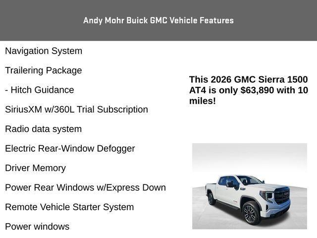 new 2026 GMC Sierra 1500 car, priced at $63,890