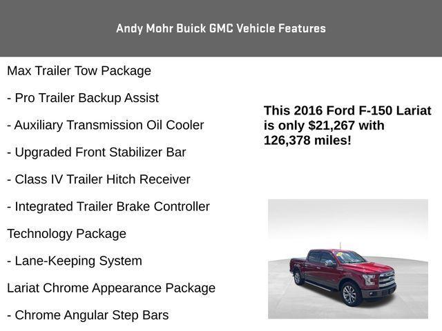 used 2016 Ford F-150 car, priced at $21,267
