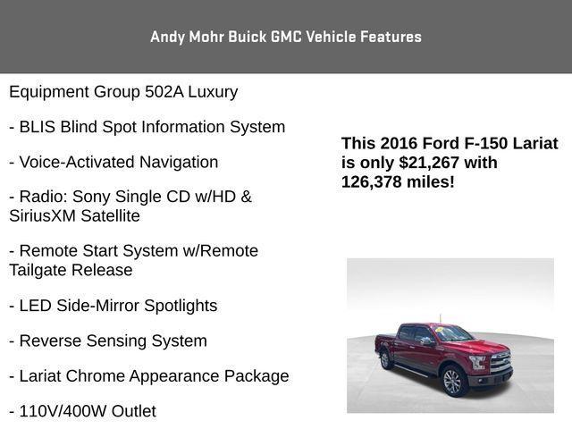 used 2016 Ford F-150 car, priced at $21,267