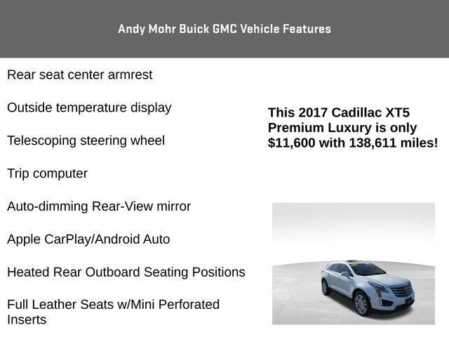 used 2017 Cadillac XT5 car, priced at $11,550