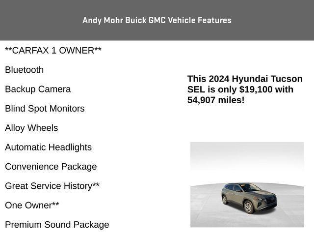 used 2024 Hyundai Tucson car, priced at $19,100