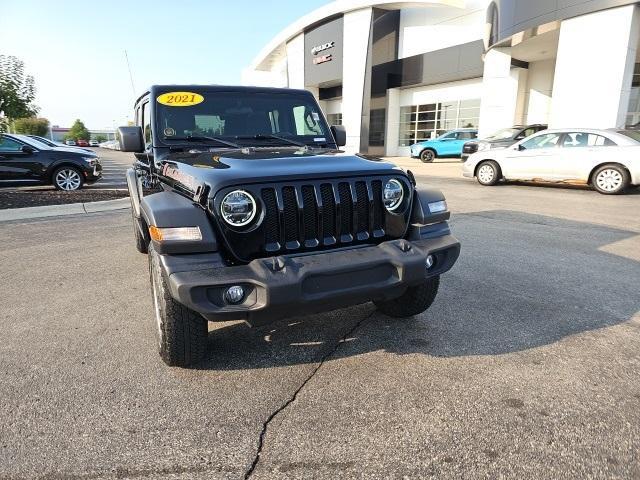 used 2021 Jeep Wrangler Unlimited car, priced at $32,150