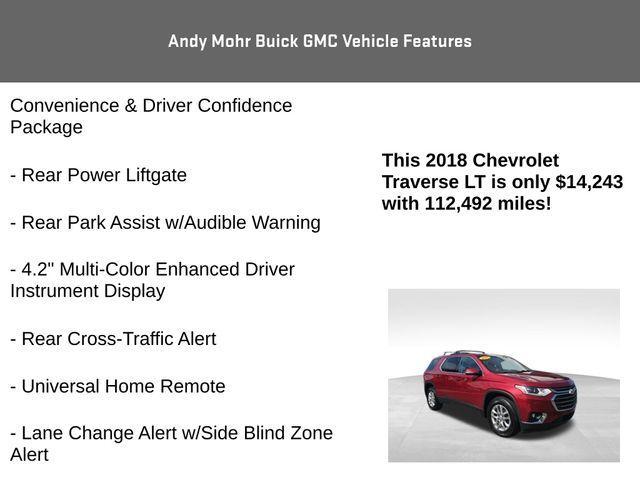 used 2018 Chevrolet Traverse car, priced at $14,243