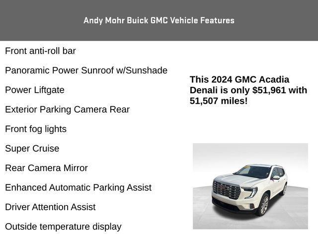 used 2024 GMC Acadia car, priced at $51,961