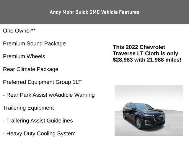 used 2022 Chevrolet Traverse car, priced at $28,983