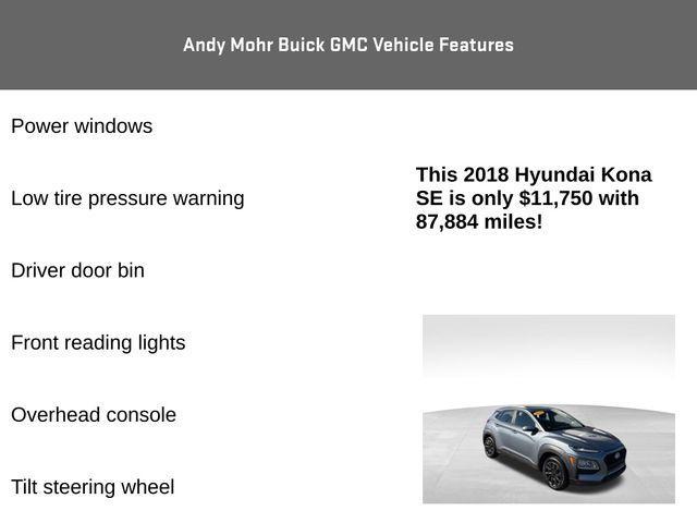 used 2018 Hyundai Kona car, priced at $11,900