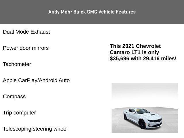 used 2021 Chevrolet Camaro car, priced at $35,696