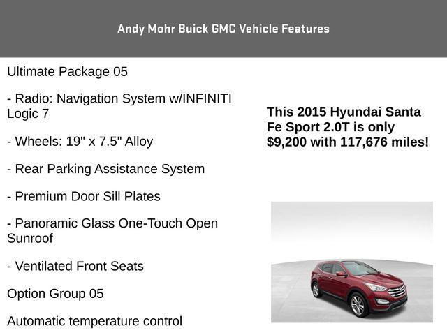used 2015 Hyundai Santa Fe Sport car, priced at $9,200