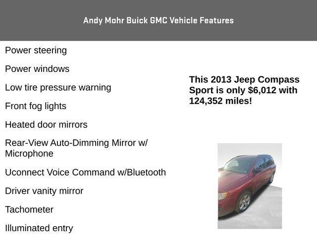 used 2013 Jeep Compass car, priced at $6,164