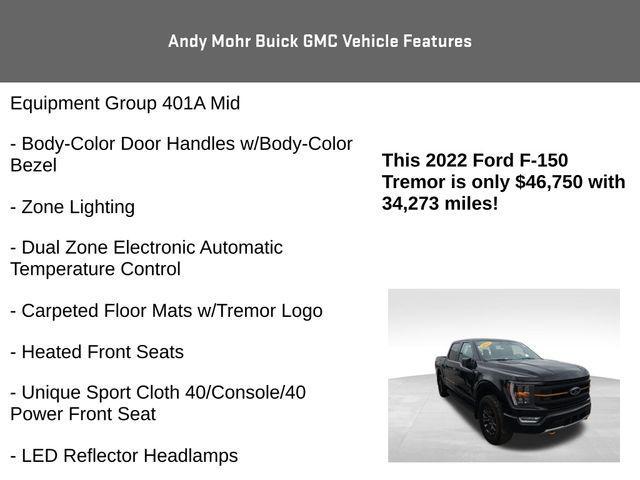 used 2022 Ford F-150 car, priced at $46,500