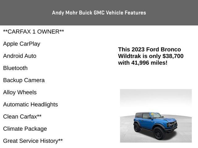 used 2023 Ford Bronco car, priced at $38,700