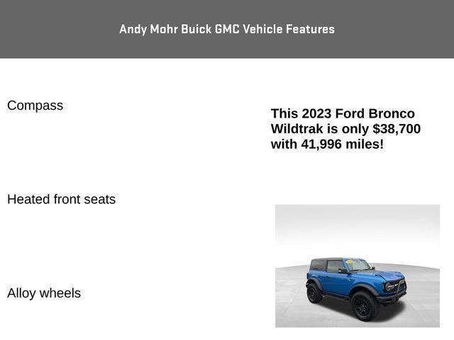 used 2023 Ford Bronco car, priced at $38,700