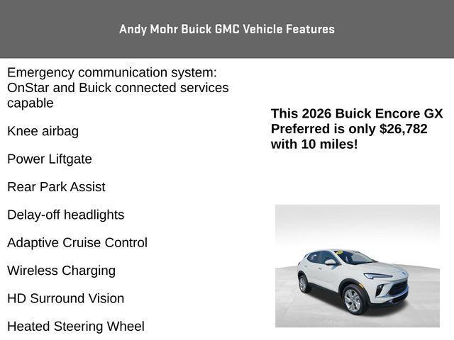 new 2026 Buick Encore GX car, priced at $26,782