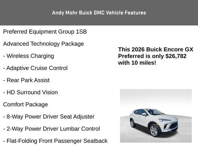 new 2026 Buick Encore GX car, priced at $26,782