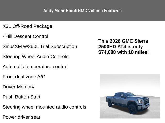 new 2026 GMC Sierra 2500 car, priced at $74,088
