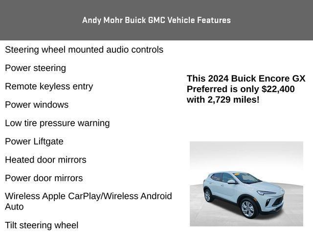 used 2024 Buick Encore GX car, priced at $22,400