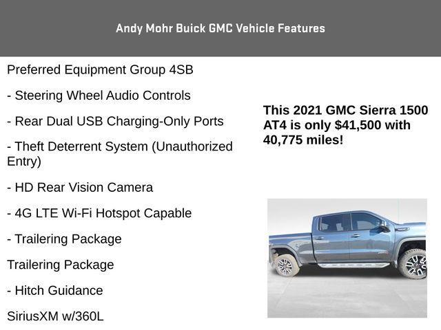 used 2021 GMC Sierra 1500 car, priced at $41,500