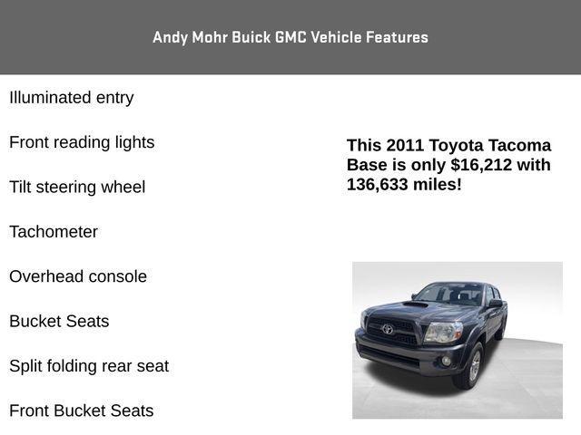 used 2011 Toyota Tacoma car, priced at $16,212
