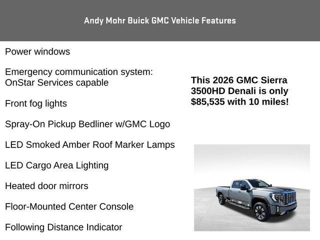 new 2026 GMC Sierra 3500 car, priced at $85,535