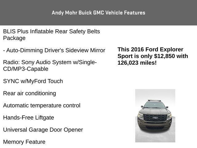 used 2016 Ford Explorer car, priced at $12,850