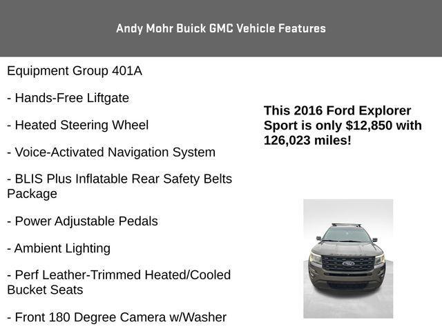used 2016 Ford Explorer car, priced at $12,850