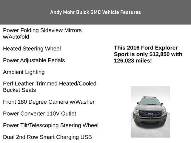 used 2016 Ford Explorer car, priced at $12,850