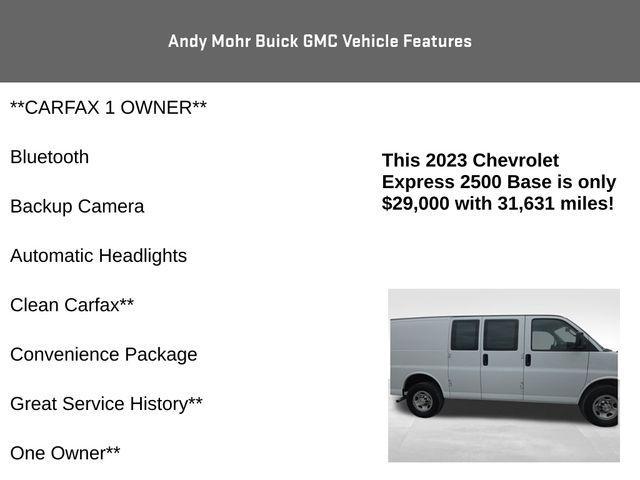 used 2023 Chevrolet Express 2500 car, priced at $28,900