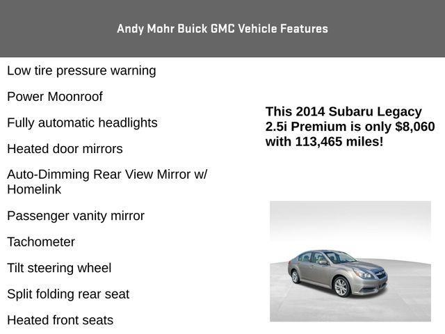 used 2014 Subaru Legacy car, priced at $8,931