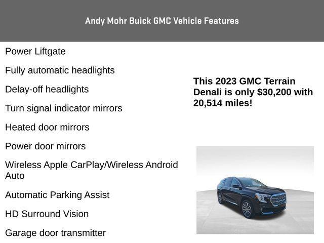 used 2023 GMC Terrain car, priced at $30,200