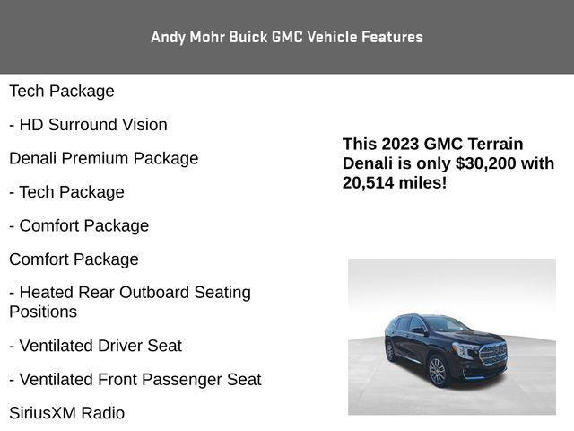 used 2023 GMC Terrain car, priced at $30,200