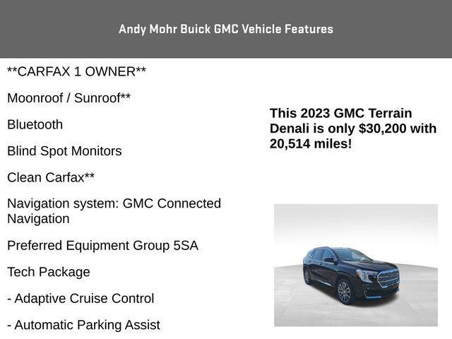 used 2023 GMC Terrain car, priced at $30,200