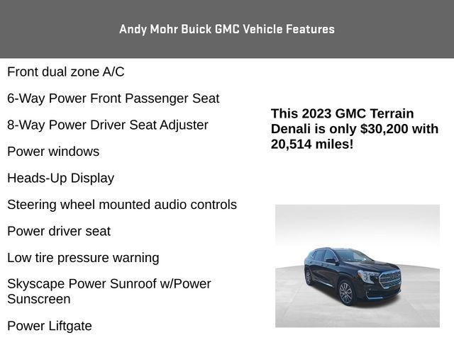 used 2023 GMC Terrain car, priced at $30,200