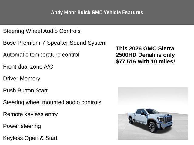 new 2026 GMC Sierra 2500 car, priced at $77,516
