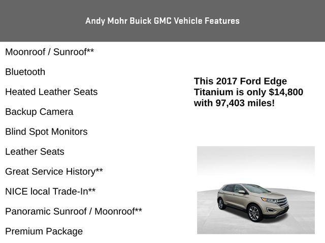 used 2017 Ford Edge car, priced at $14,800