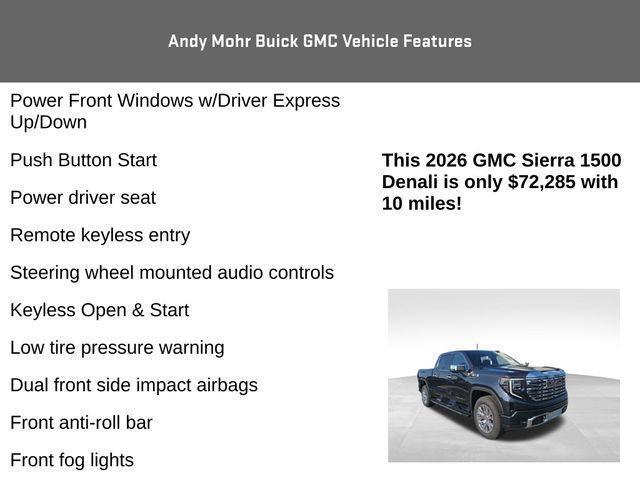 new 2026 GMC Sierra 1500 car, priced at $68,385