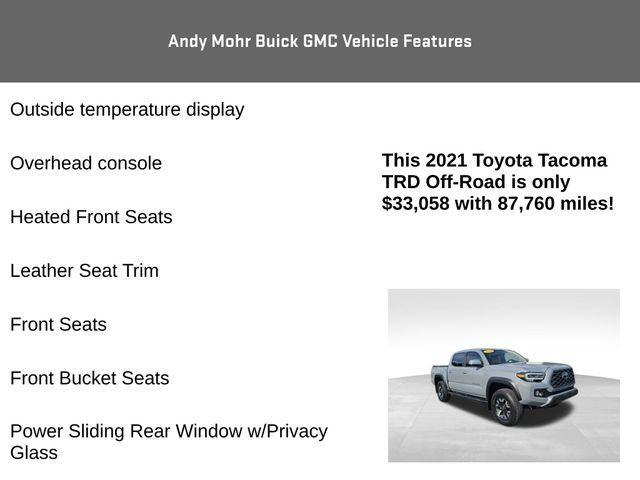 used 2021 Toyota Tacoma car, priced at $33,058
