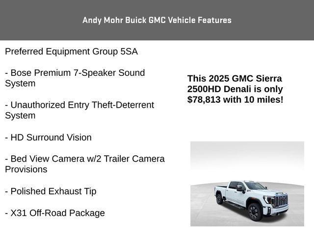 new 2025 GMC Sierra 2500 car, priced at $78,813