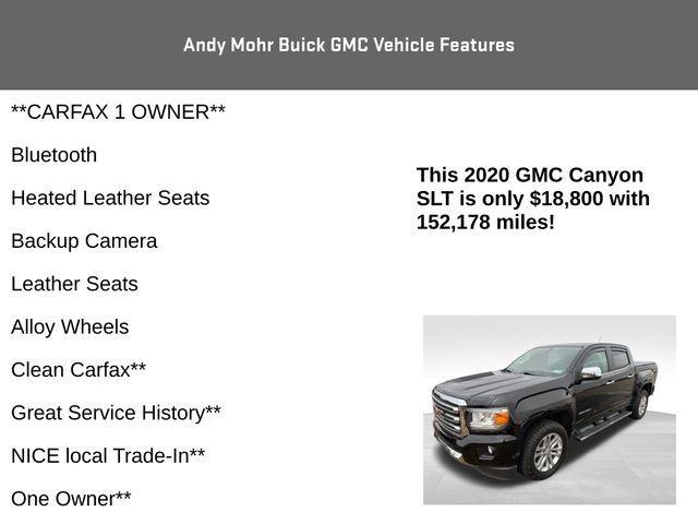 used 2020 GMC Canyon car, priced at $18,150