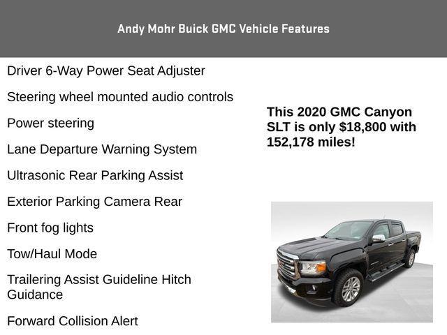 used 2020 GMC Canyon car, priced at $18,150