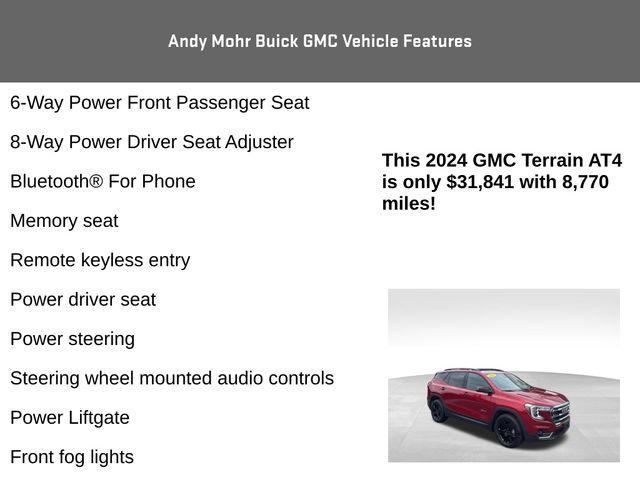 used 2024 GMC Terrain car, priced at $31,841